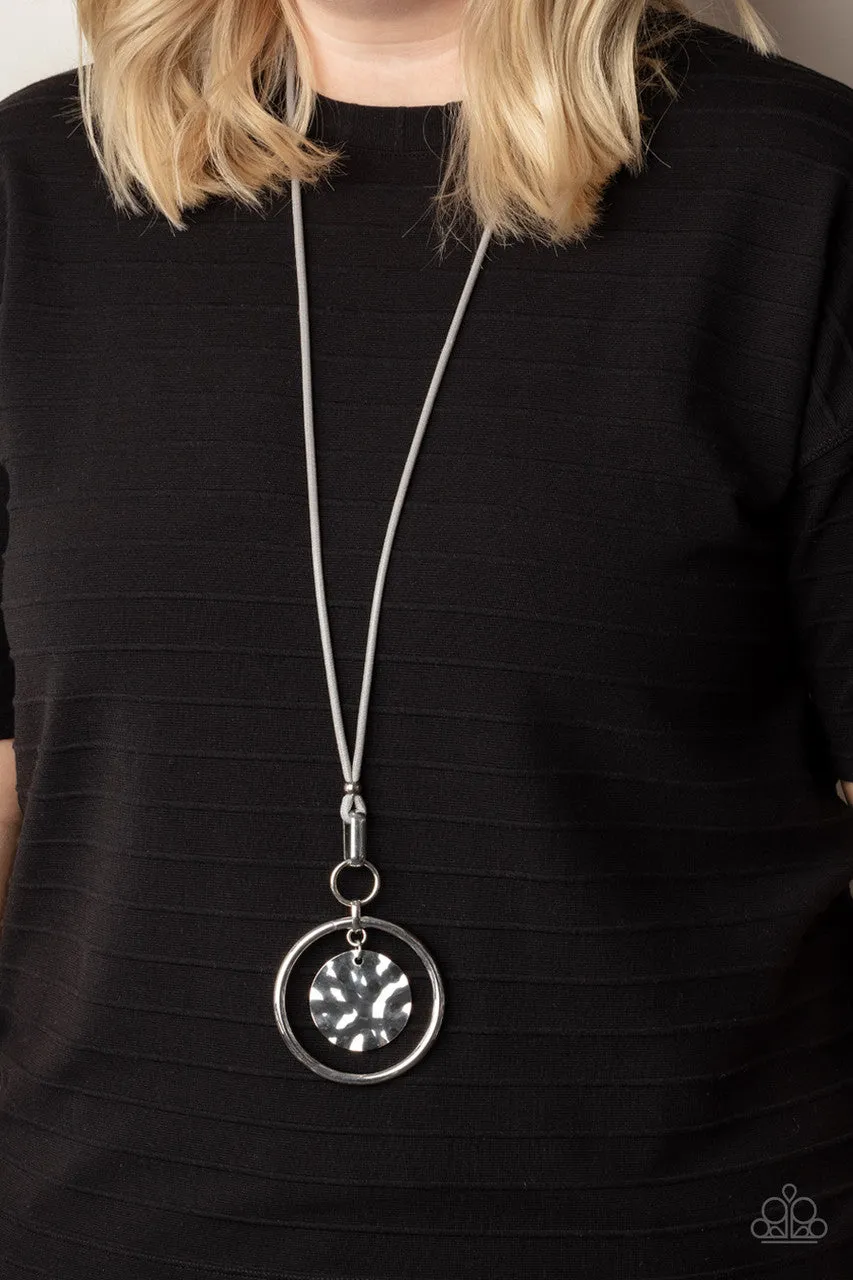 CORD-inated Effort Silver Paparazzi Necklace