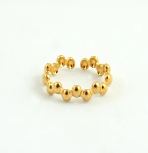 Crib Luxe Adjustable Ring Gold Plated