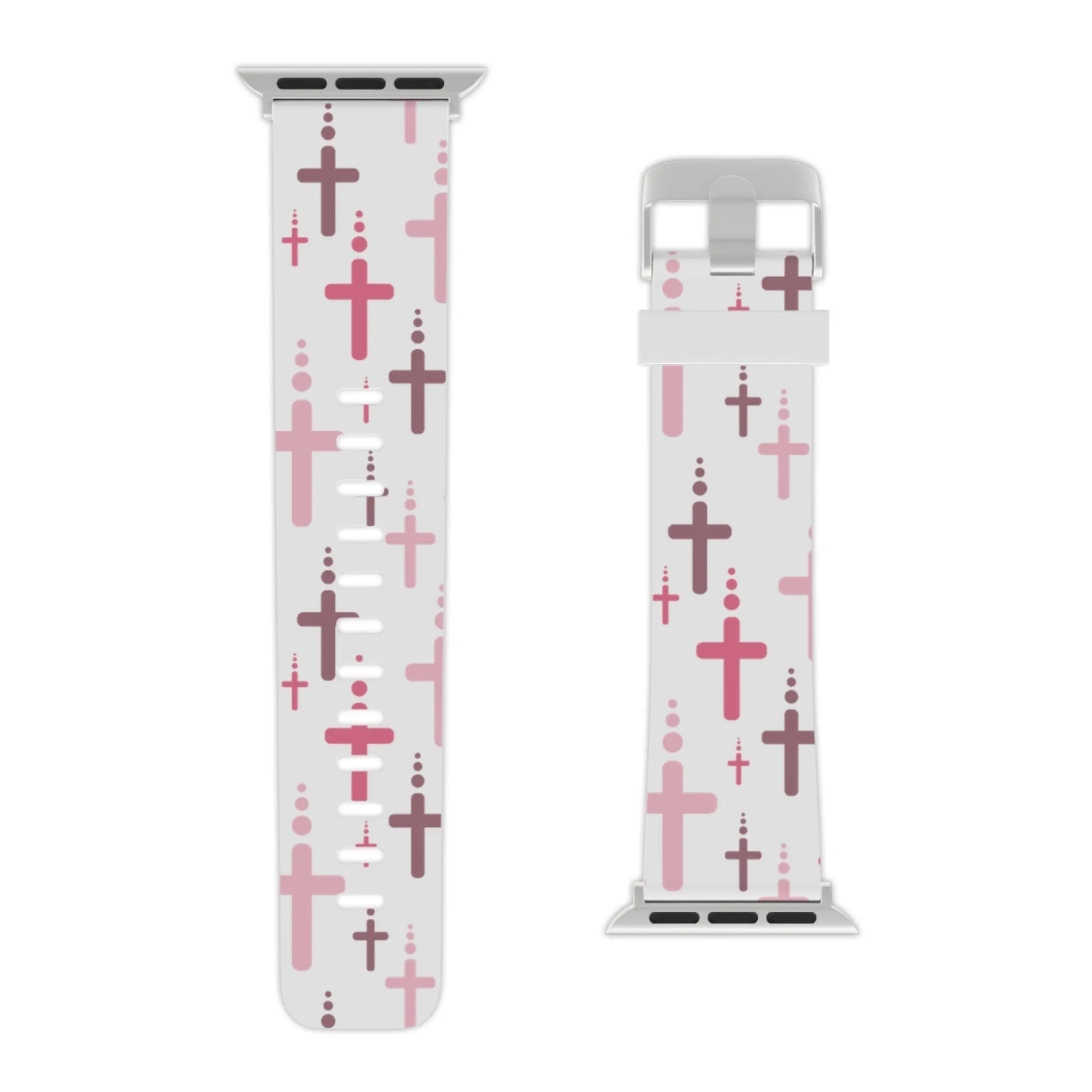 Crosses Watch Band - Pink/White for Apple Watch 38/40/42/44