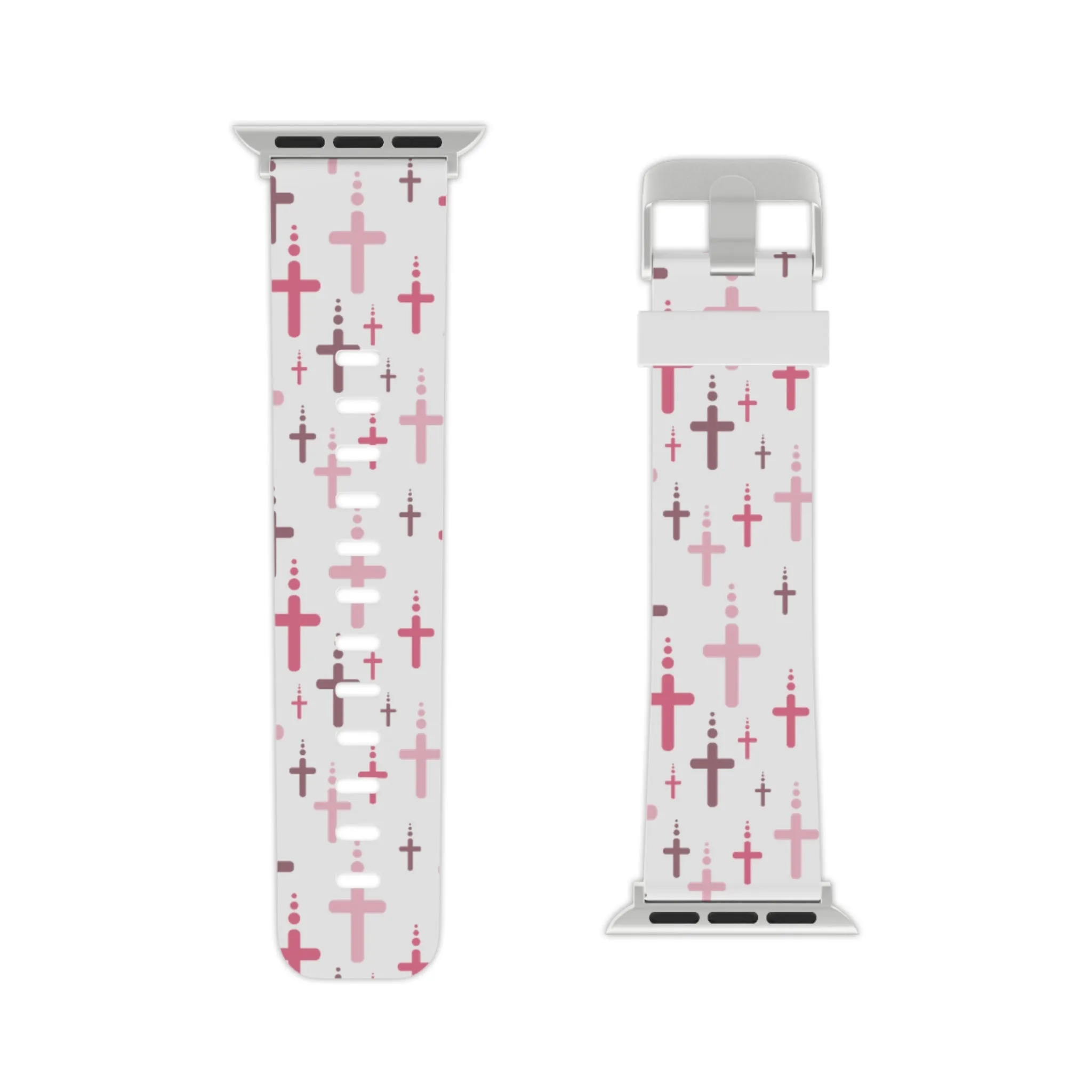 Crosses Watch Band - Pink/White for Apple Watch 38/40/42/44