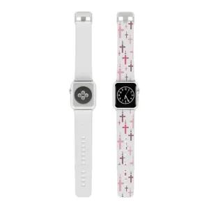 Crosses Watch Band - Pink/White for Apple Watch 38/40/42/44