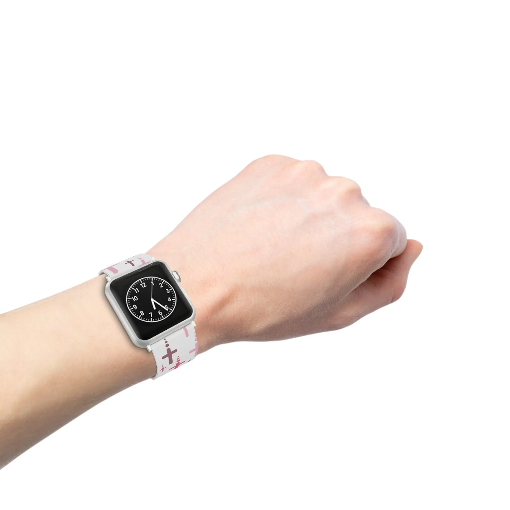 Crosses Watch Band - Pink/White for Apple Watch 38/40/42/44