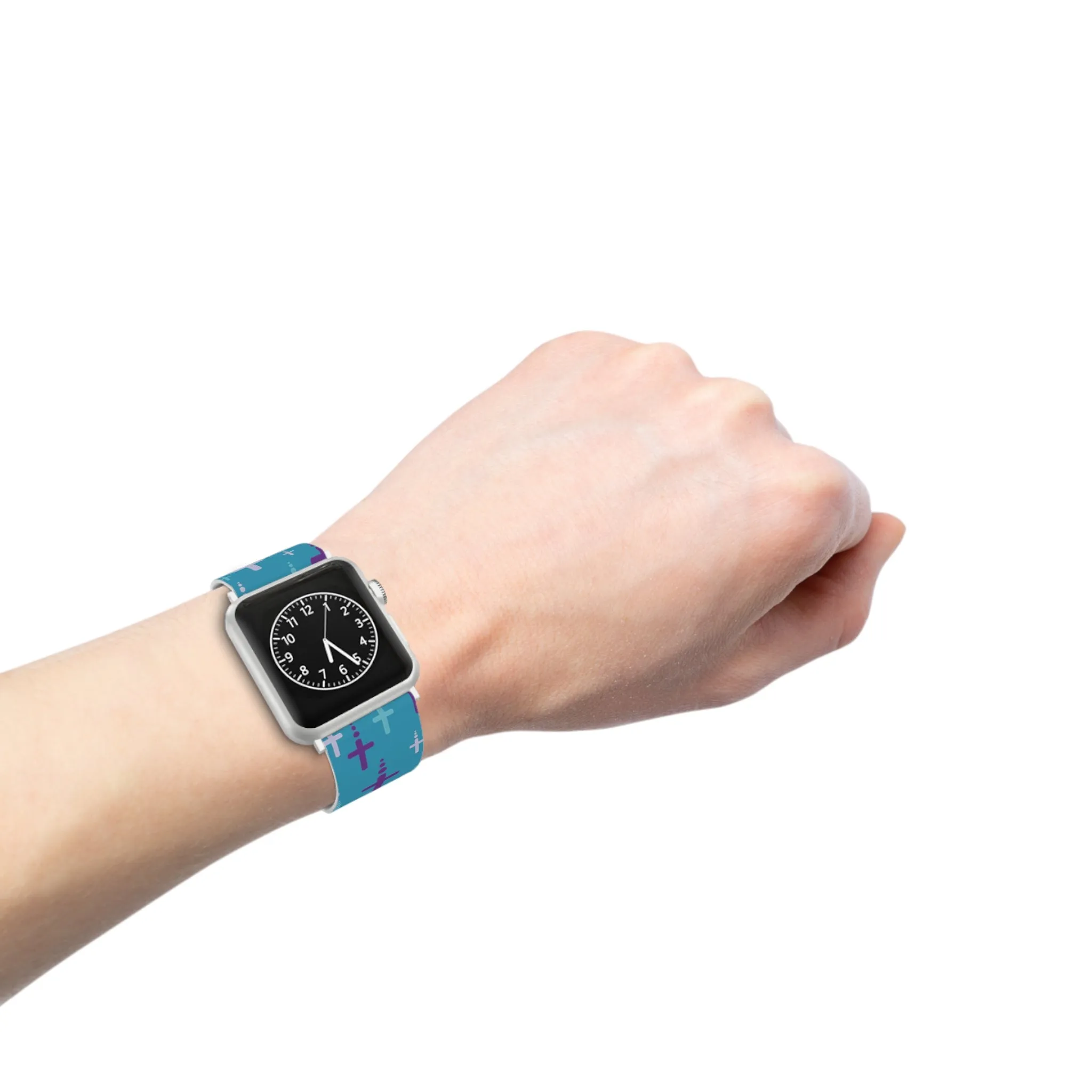 Crosses Watch Band - Turquoise/Purple/Turq for Apple Watch 38/40/42/44