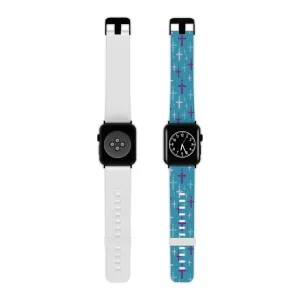 Crosses Watch Band - Turquoise/Purple/Turq for Apple Watch 38/40/42/44