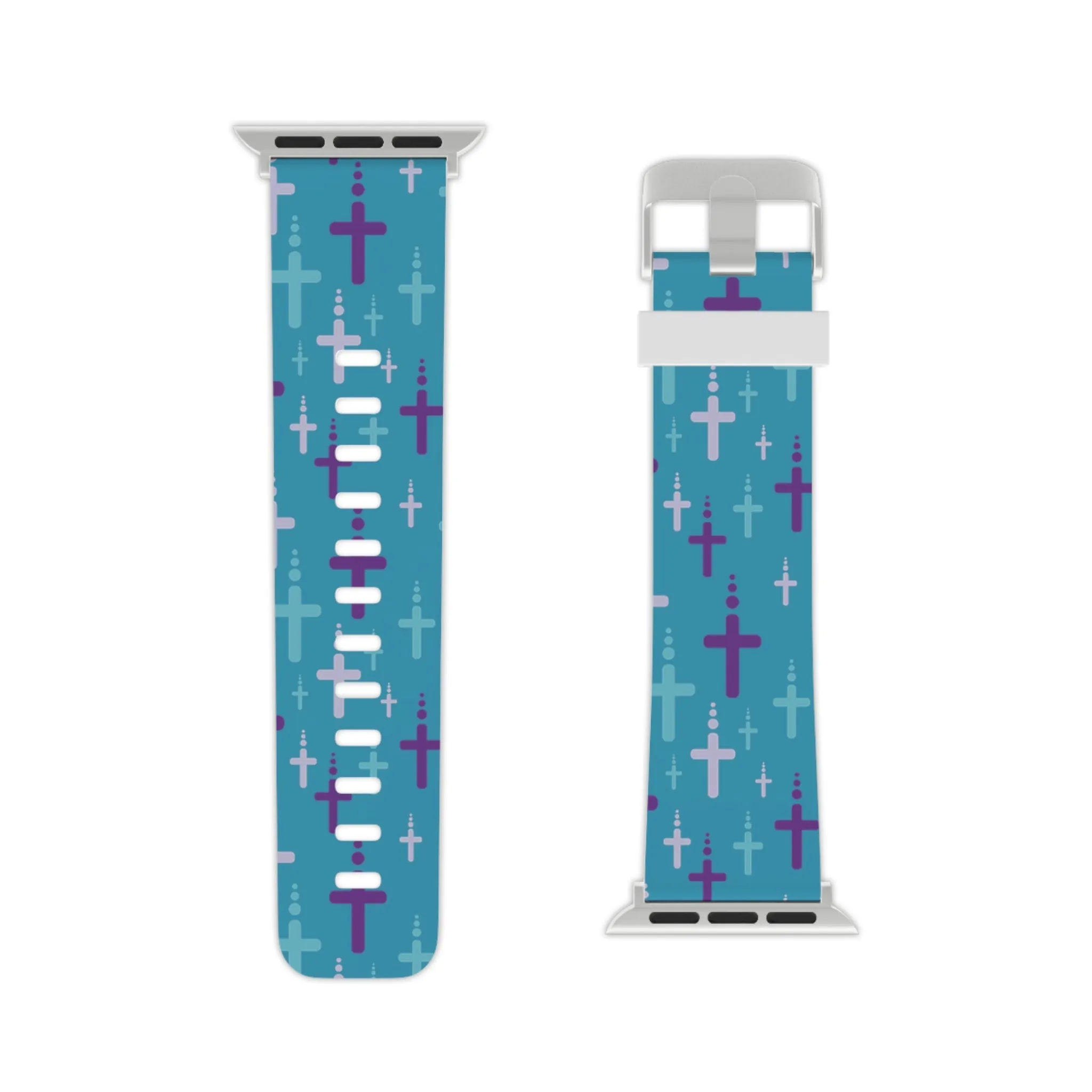 Crosses Watch Band - Turquoise/Purple/Turq for Apple Watch 38/40/42/44