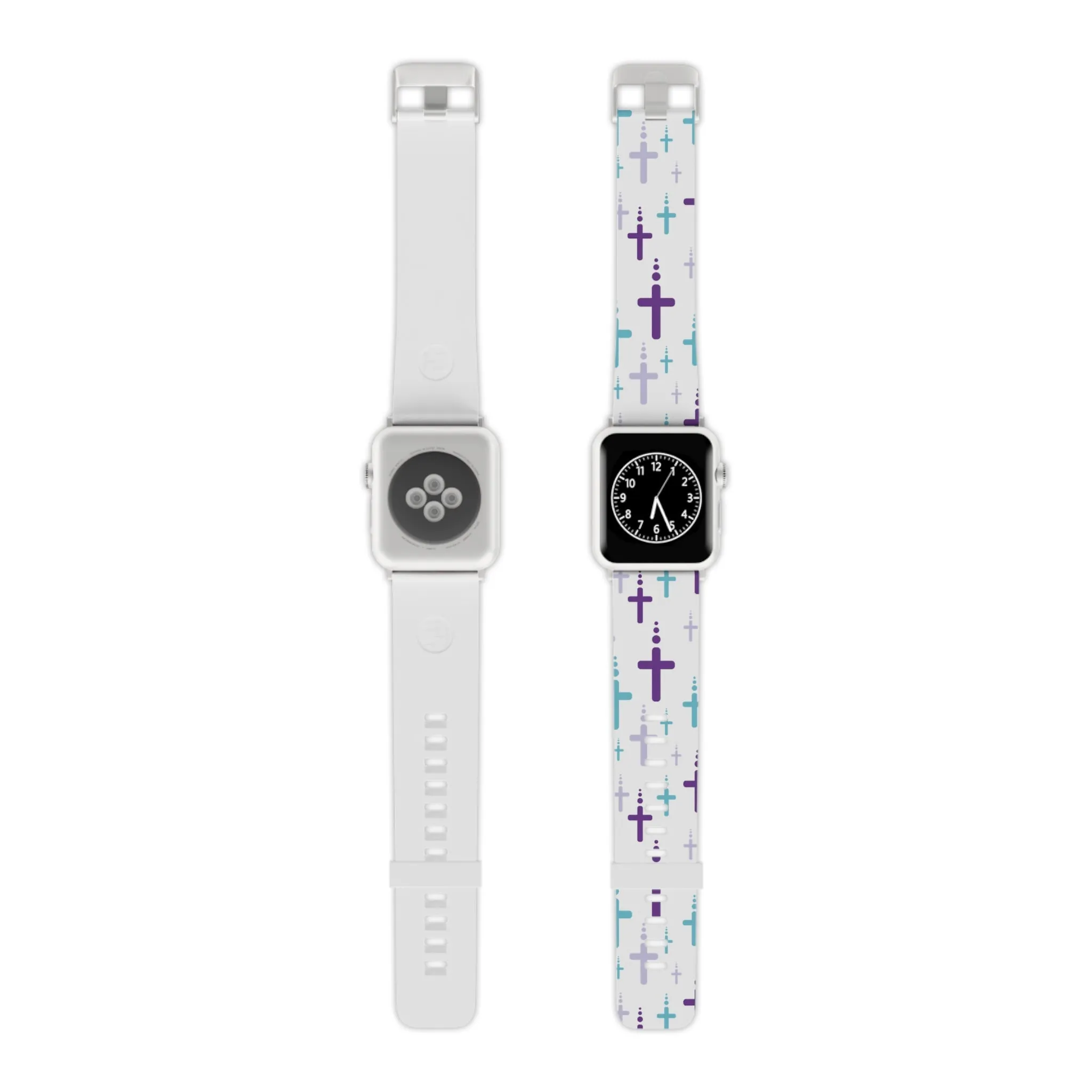 Crosses Watch Band - Turquoise/Purple/White for Apple Watch 38/40/42/44