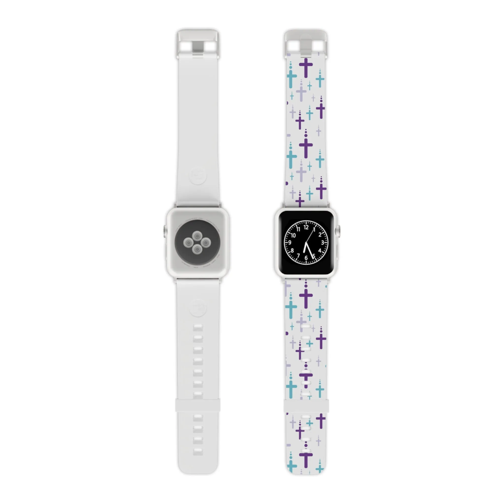 Crosses Watch Band - Turquoise/Purple/White for Apple Watch 38/40/42/44