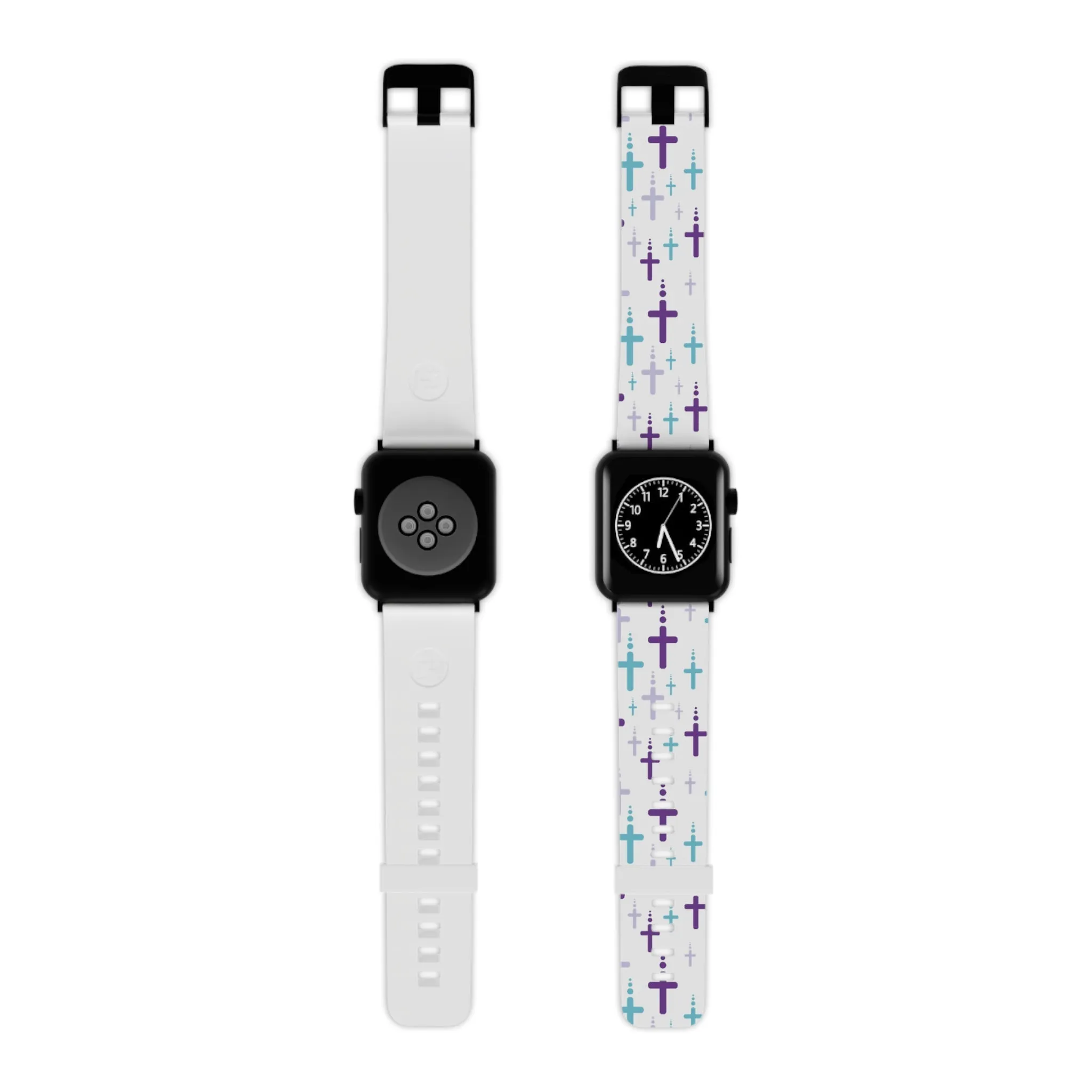 Crosses Watch Band - Turquoise/Purple/White for Apple Watch 38/40/42/44