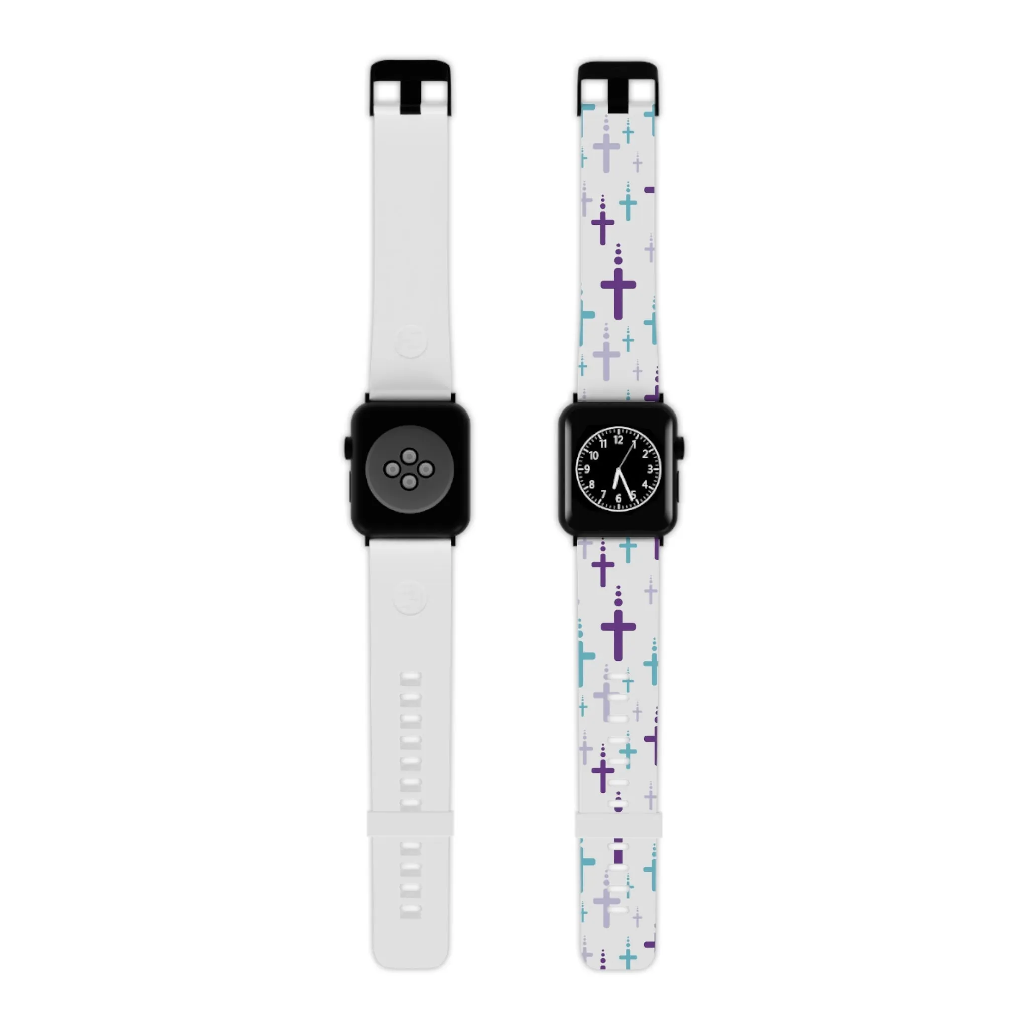 Crosses Watch Band - Turquoise/Purple/White for Apple Watch 38/40/42/44