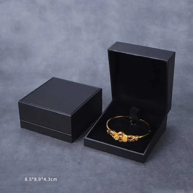 Custom LOGO Small Gift Black Jewellery Boxes