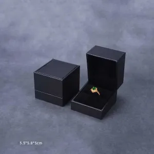 Custom LOGO Small Gift Black Jewellery Boxes