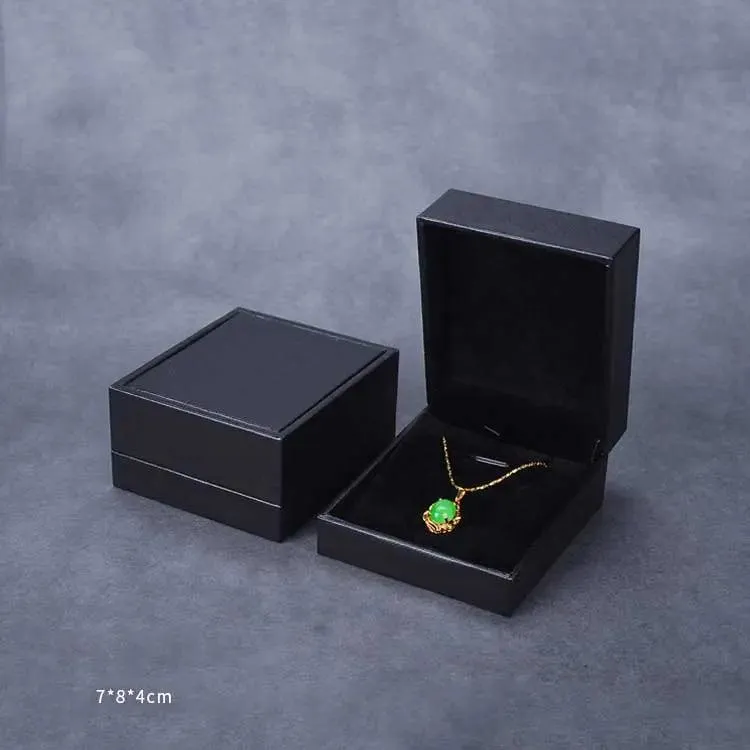 Custom LOGO Small Gift Black Jewellery Boxes