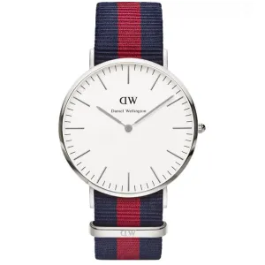 Daniel Wellington Classic Oxford Two-tone Nylon Strap White Dial Watch for Gents - DW00100015