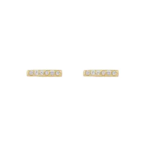 Dash Pave Stud Earring