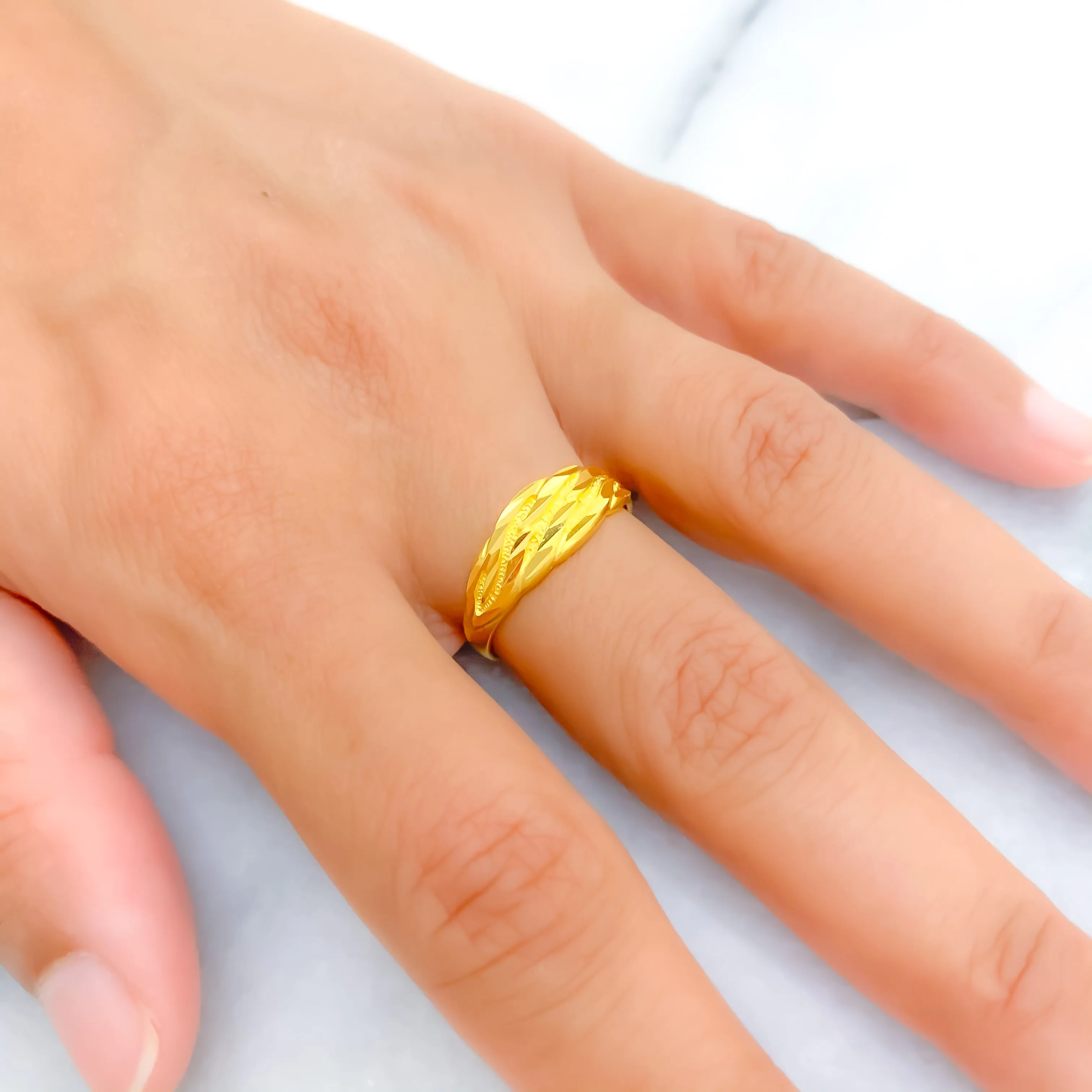 Dazzling Refined 22k Gold Ring