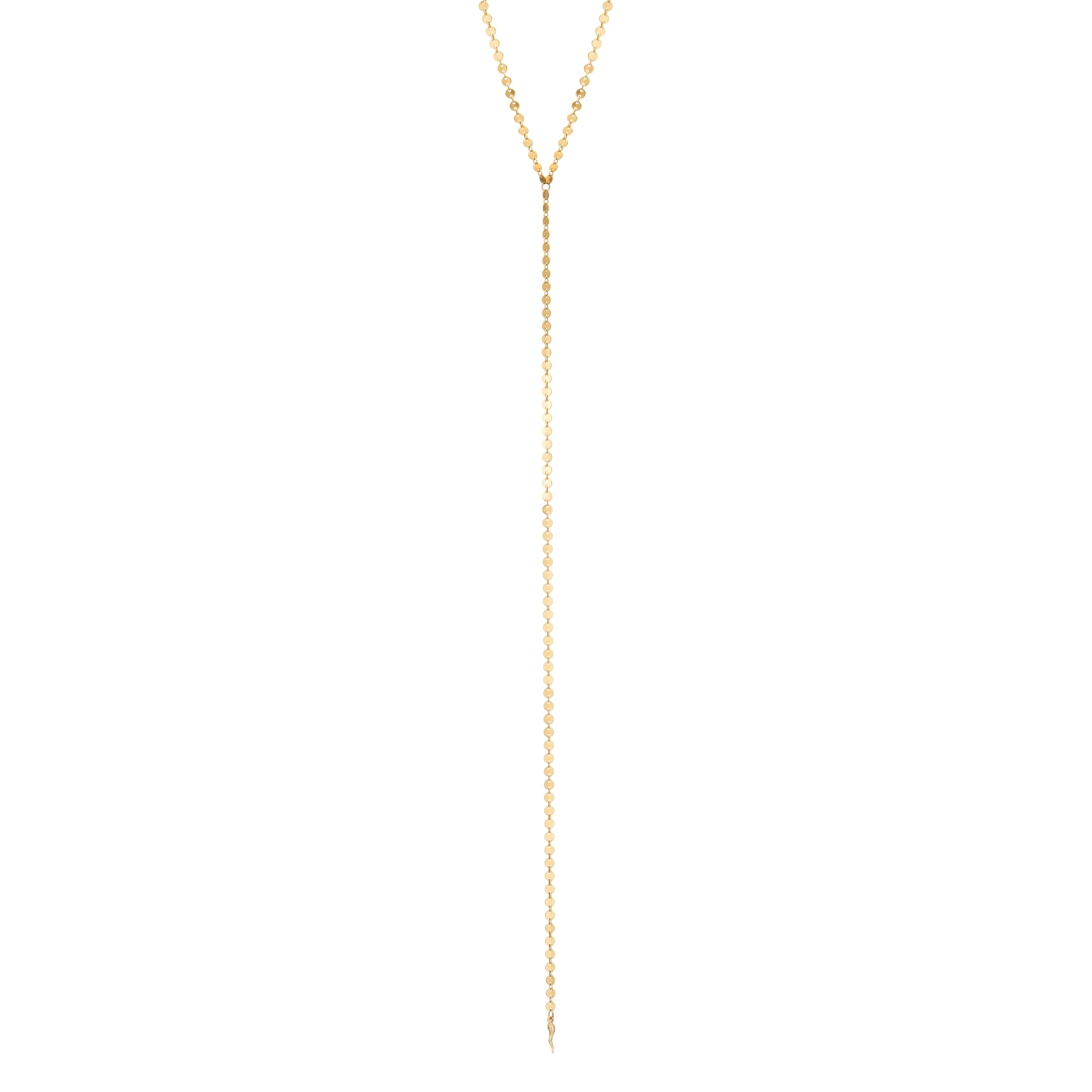 Dew Disc Chain Necklace - 14K Gold Filled