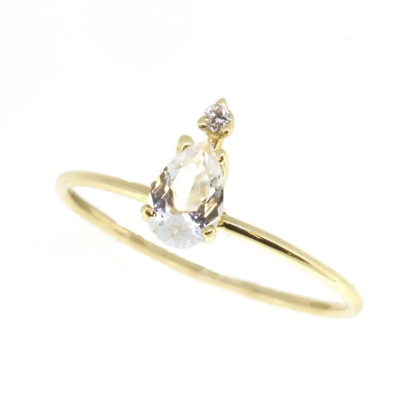 Dewdrop Gem Diamond Ring
