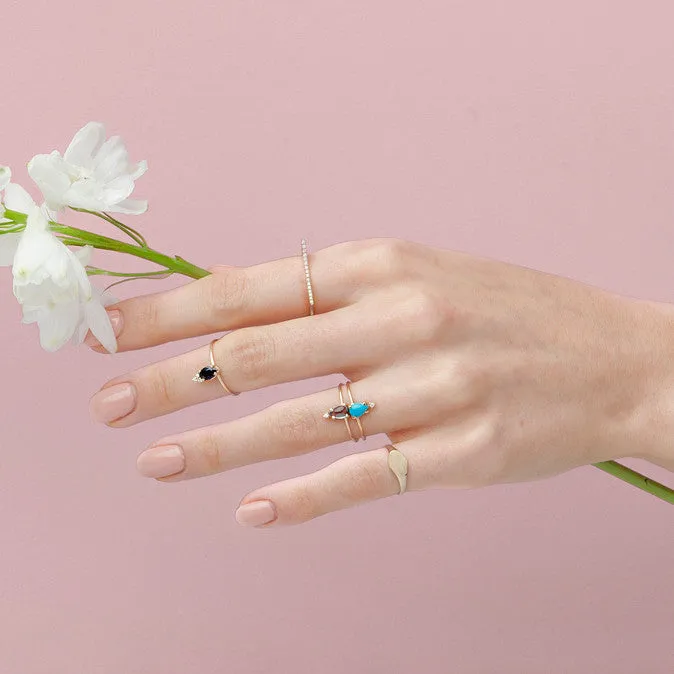 Dewdrop Gem Diamond Ring