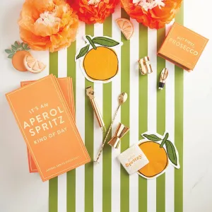 Die-Cut Cocktail Napkin - Orange