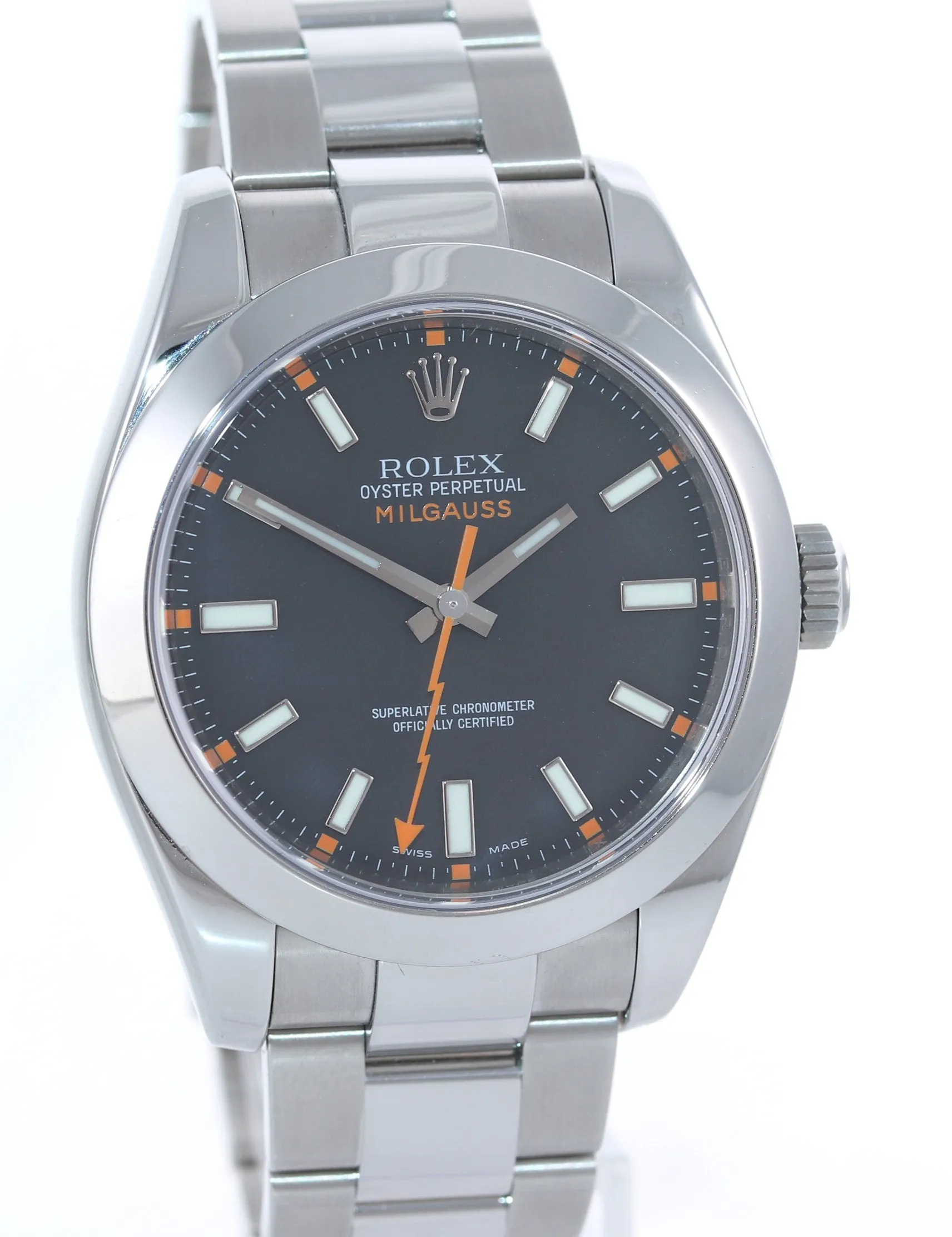 DISCONTINUED Rolex Milgauss 116400 Steel Black 40mm Oyster Watch Box