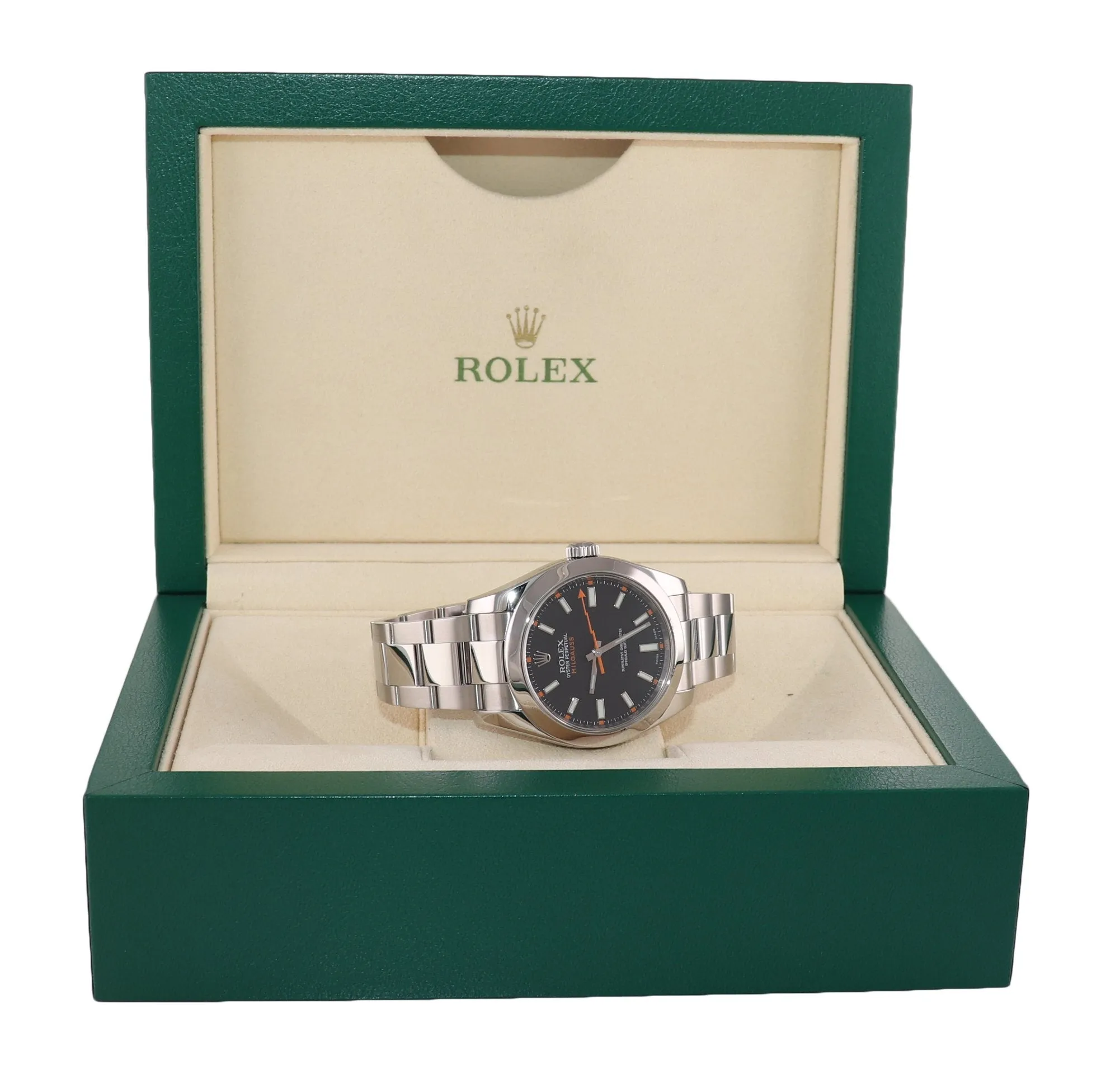 DISCONTINUED Rolex Milgauss 116400 Steel Black 40mm Oyster Watch Box