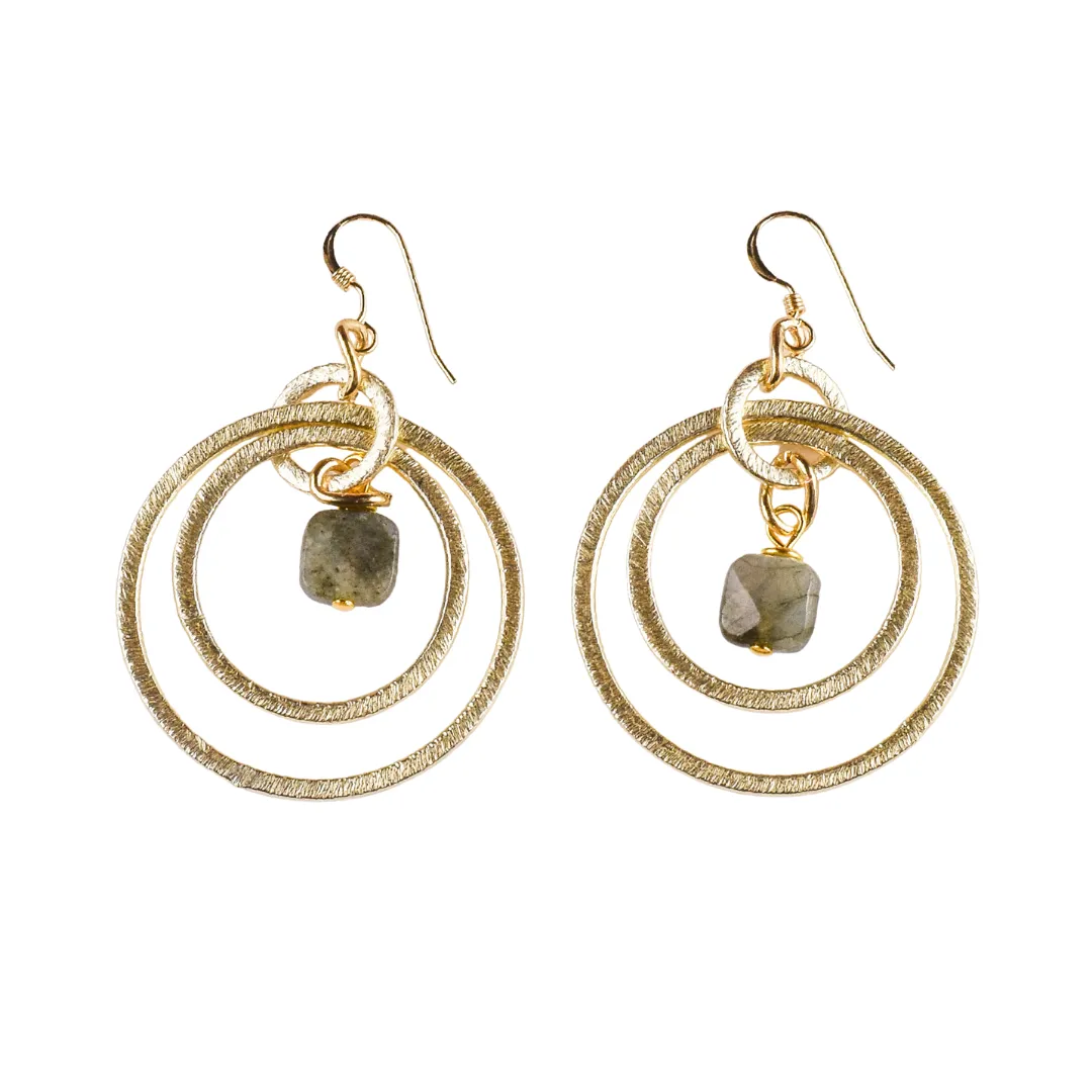 Double Circle Earrings
