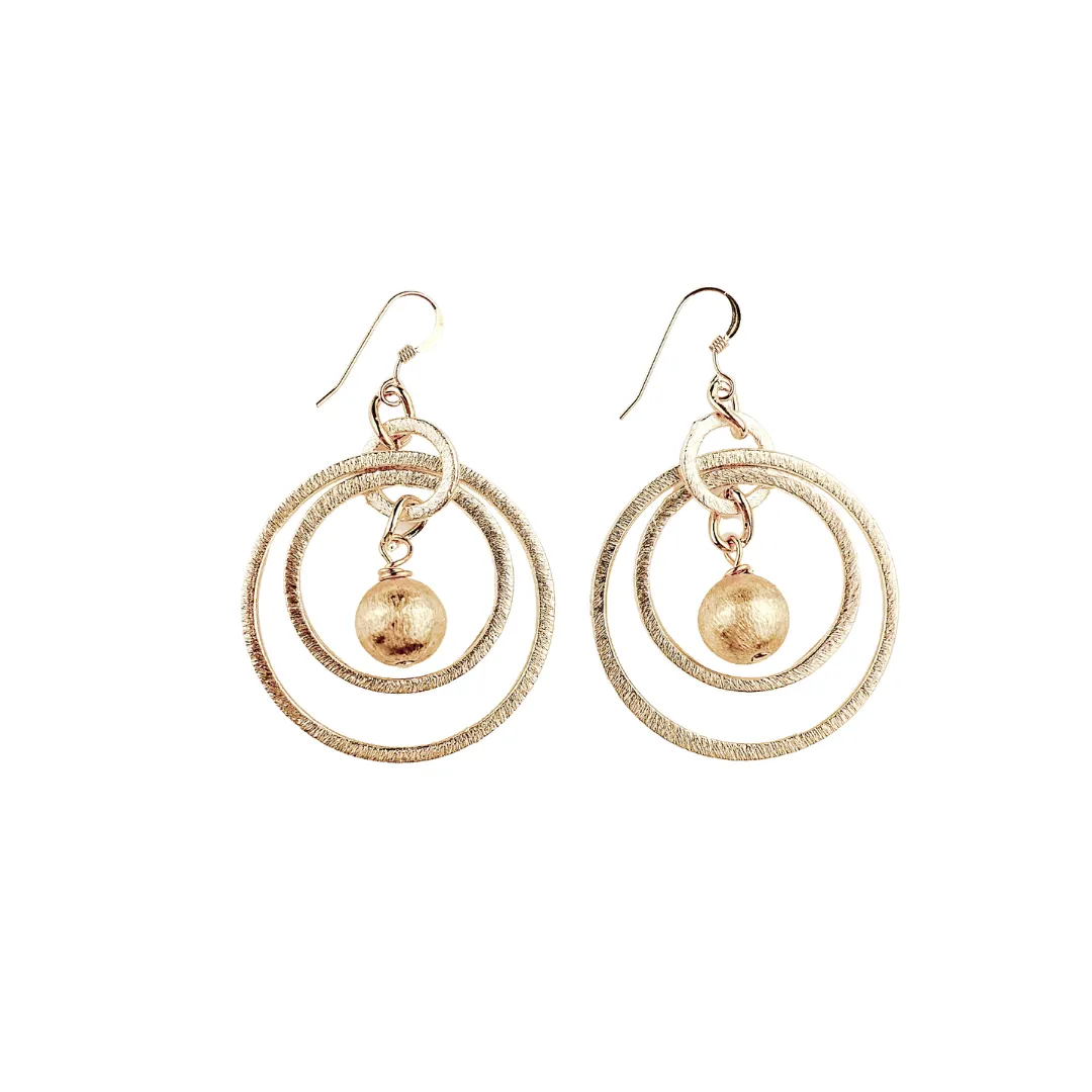 Double Circle Earrings