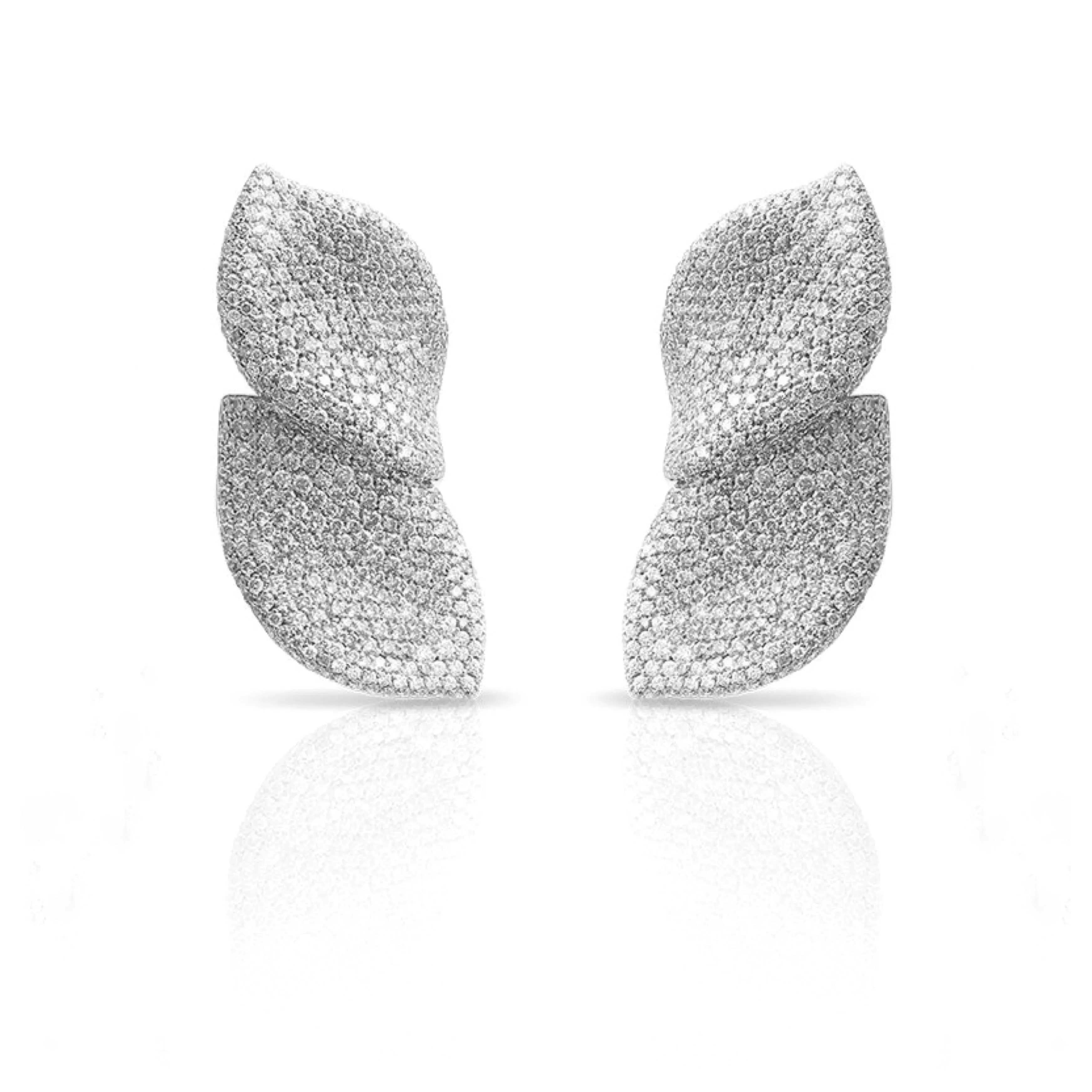 Double Large Leaf Earrings