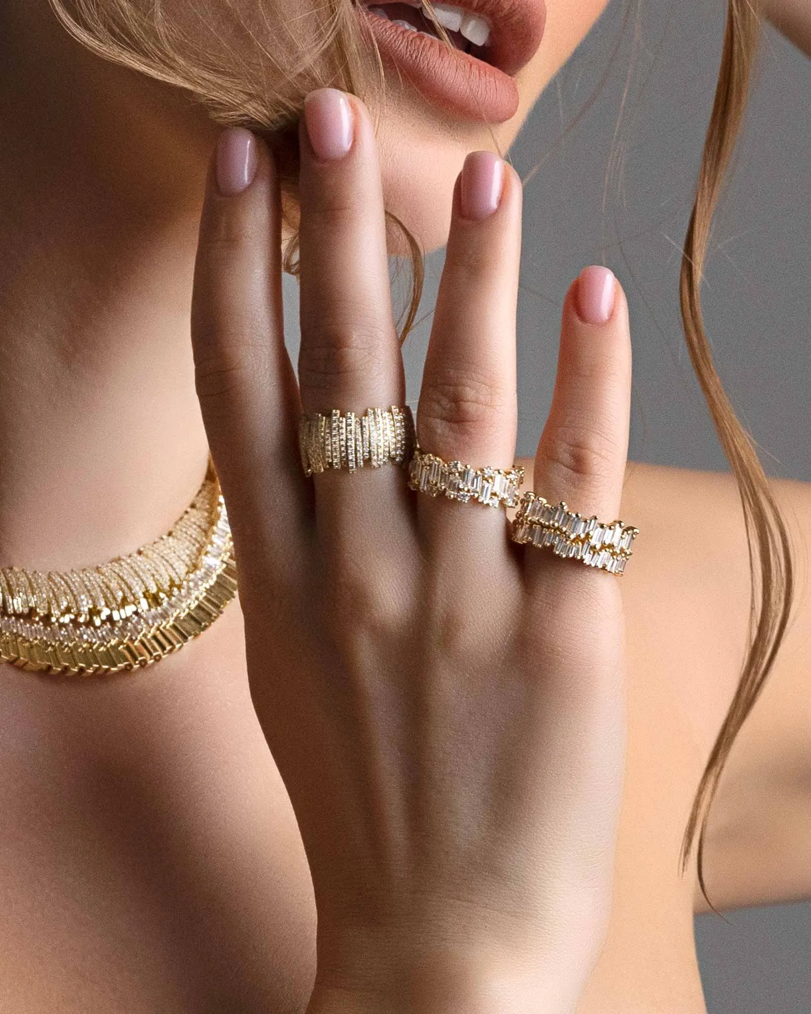 Double Stack Diamond Eternity Band