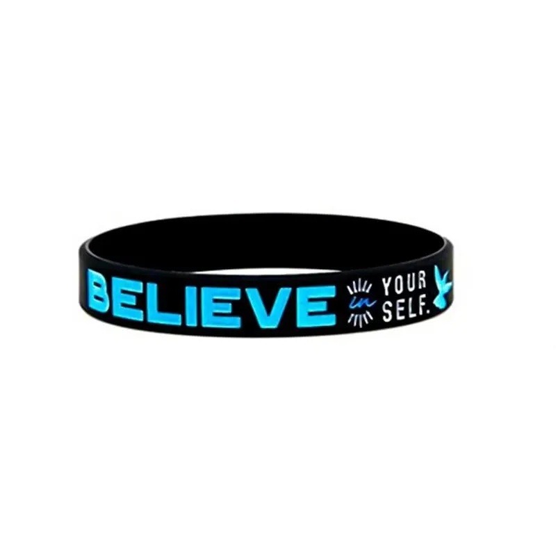 Dream Inspire Motivation Bracelets Silicone Wristbands Cool Style Perfect Gift For Men And Women