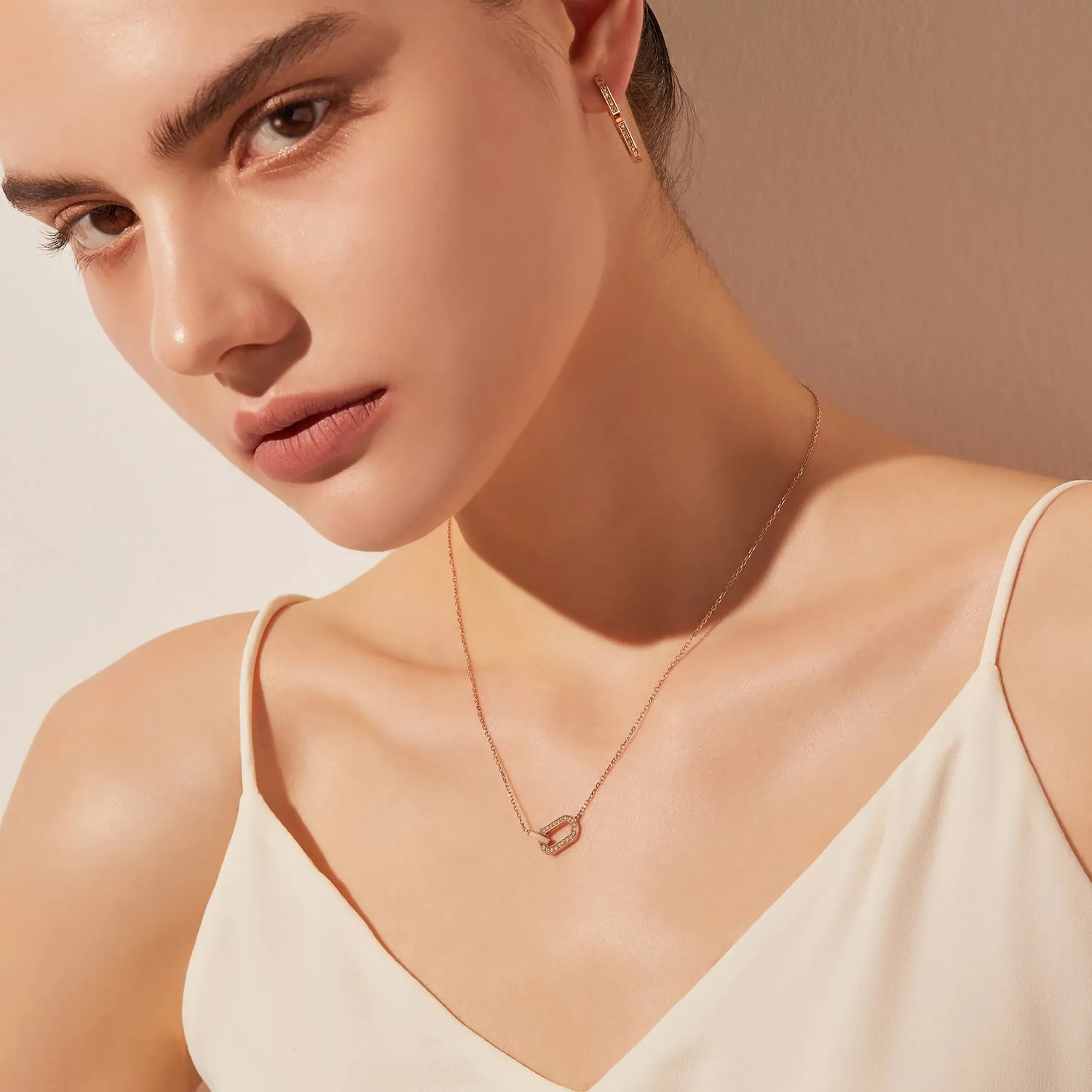 Dual D.D Gold Necklace JDRNR3S604S