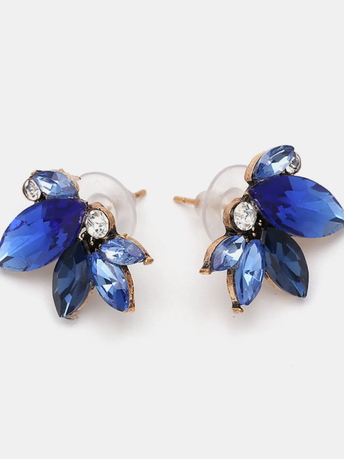 Elegant Floral Butterfly Style Stud Earrings