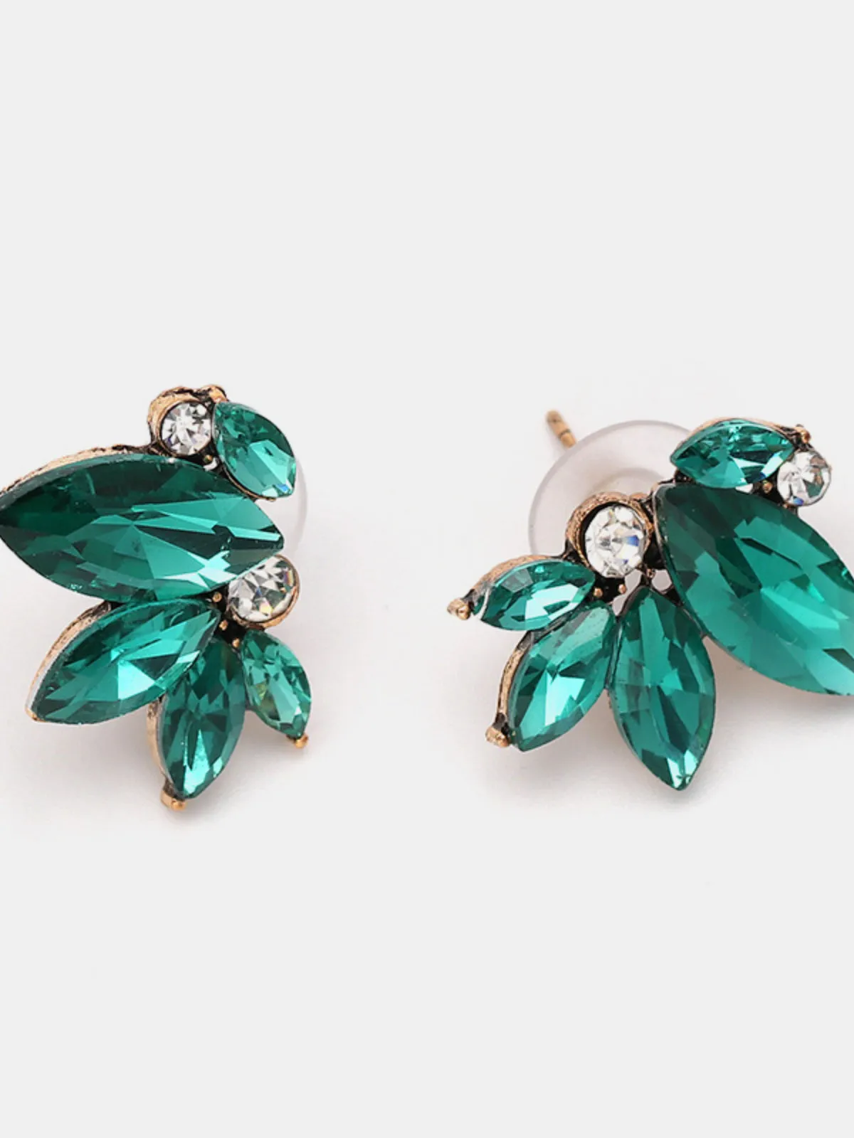 Elegant Floral Butterfly Style Stud Earrings