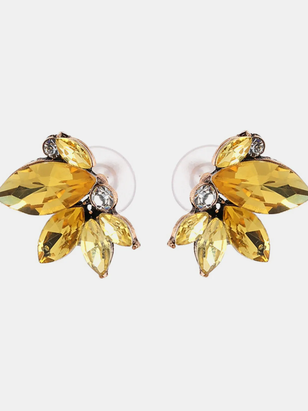 Elegant Floral Butterfly Style Stud Earrings