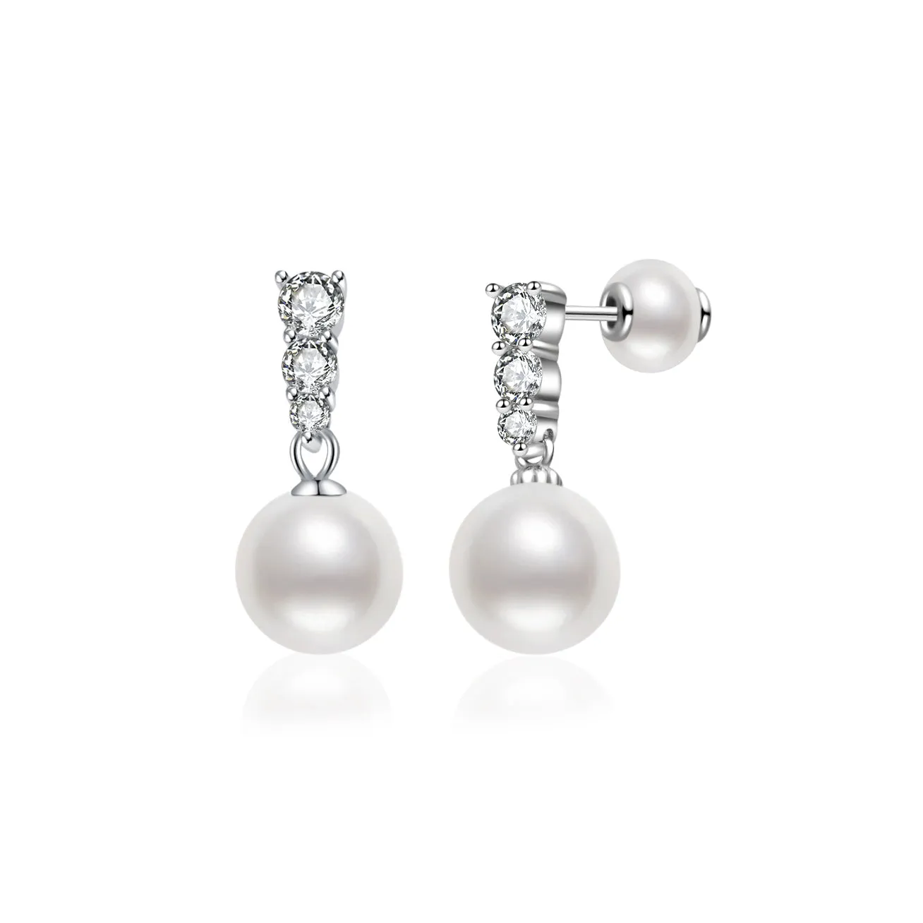 Elegant Freshwater Pearl Earrings WE00051