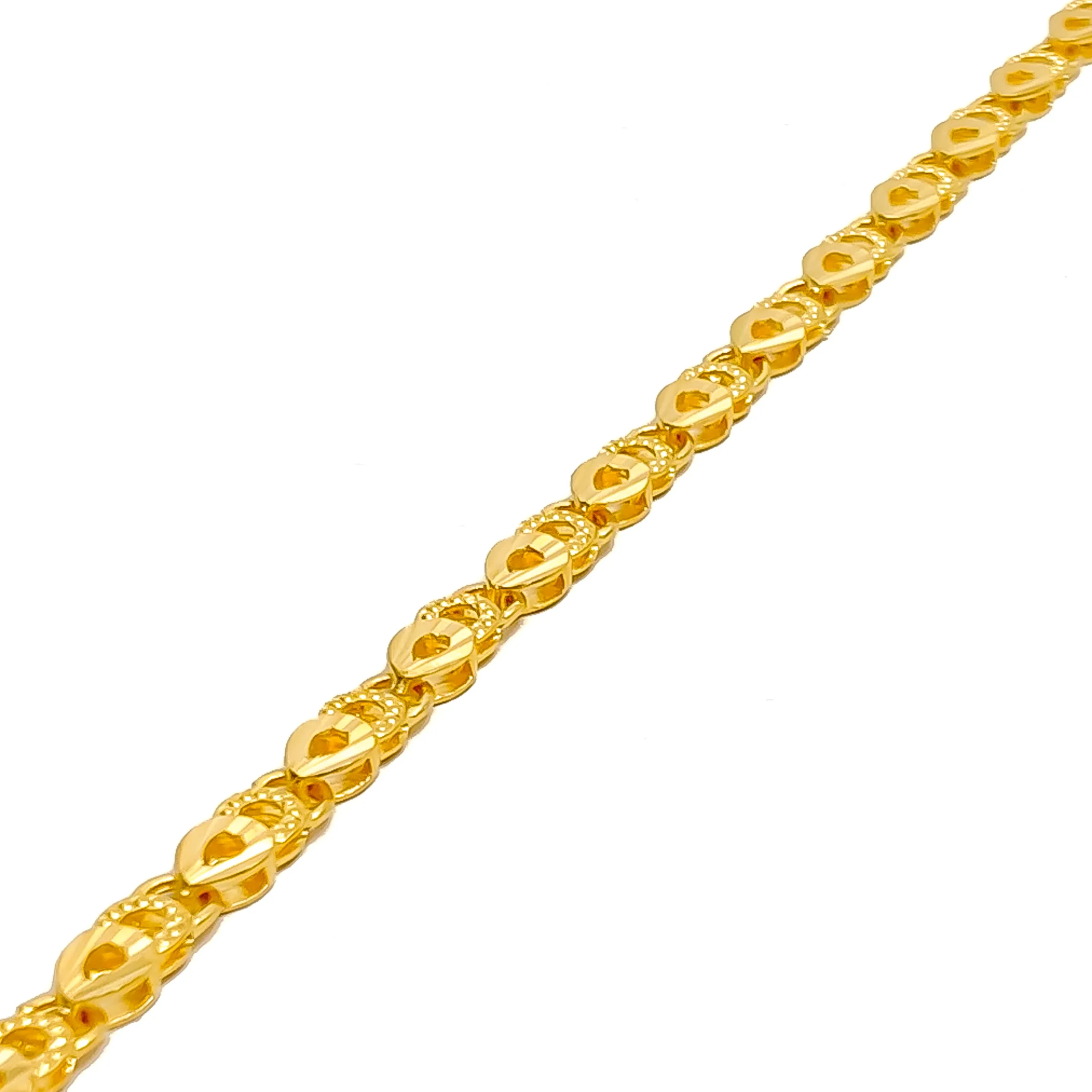 Elegant Shimmering 22k Gold Bracelet