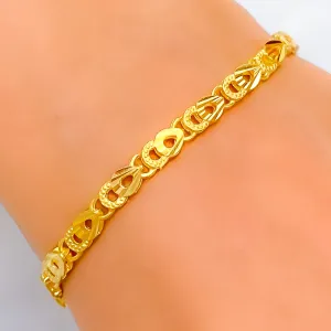 Elegant Shimmering 22k Gold Bracelet