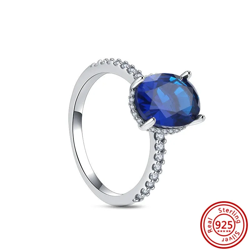Elegant Sterling Silver No-Tarnish Ring - Waterproof, Hypoallergenic, and Uniquely Designed