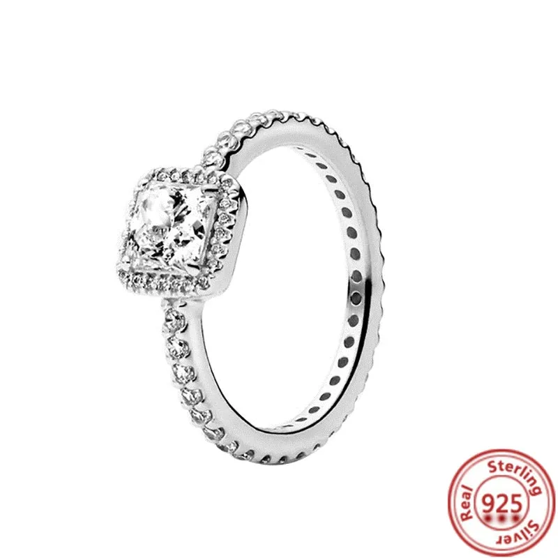 Elegant Sterling Silver No-Tarnish Ring - Waterproof, Hypoallergenic, and Uniquely Designed