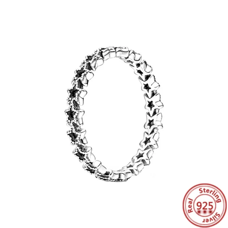 Elegant Sterling Silver No-Tarnish Ring - Waterproof, Hypoallergenic, and Uniquely Designed