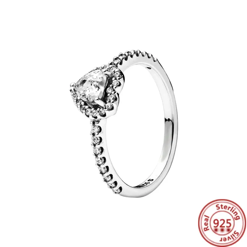 Elegant Sterling Silver No-Tarnish Ring - Waterproof, Hypoallergenic, and Uniquely Designed