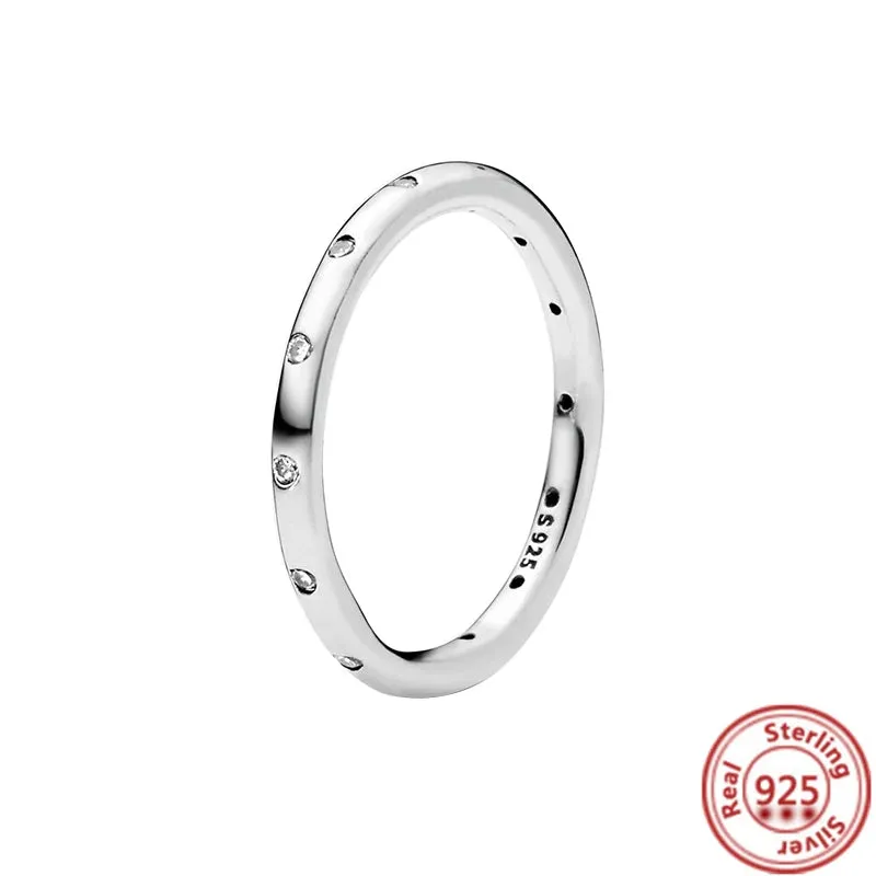 Elegant Sterling Silver No-Tarnish Ring - Waterproof, Hypoallergenic, and Uniquely Designed