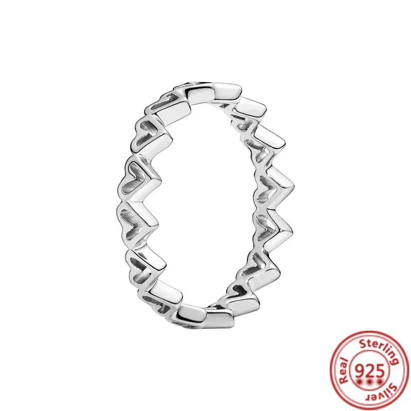 Elegant Sterling Silver No-Tarnish Ring - Waterproof, Hypoallergenic, and Uniquely Designed
