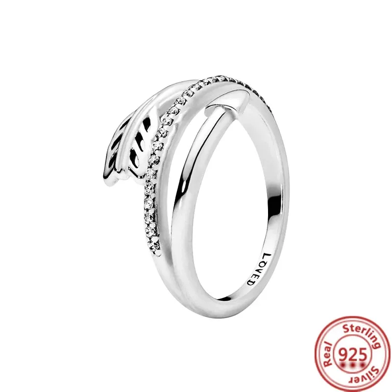 Elegant Sterling Silver No-Tarnish Ring - Waterproof, Hypoallergenic, and Uniquely Designed