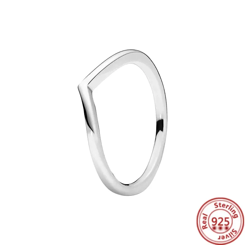 Elegant Sterling Silver No-Tarnish Ring - Waterproof, Hypoallergenic, and Uniquely Designed
