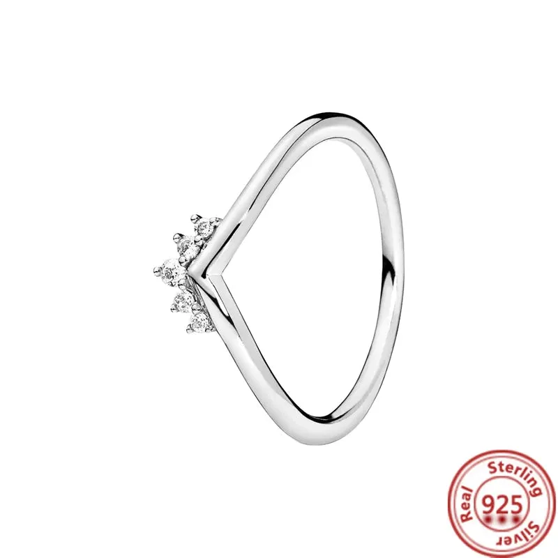 Elegant Sterling Silver No-Tarnish Ring - Waterproof, Hypoallergenic, and Uniquely Designed