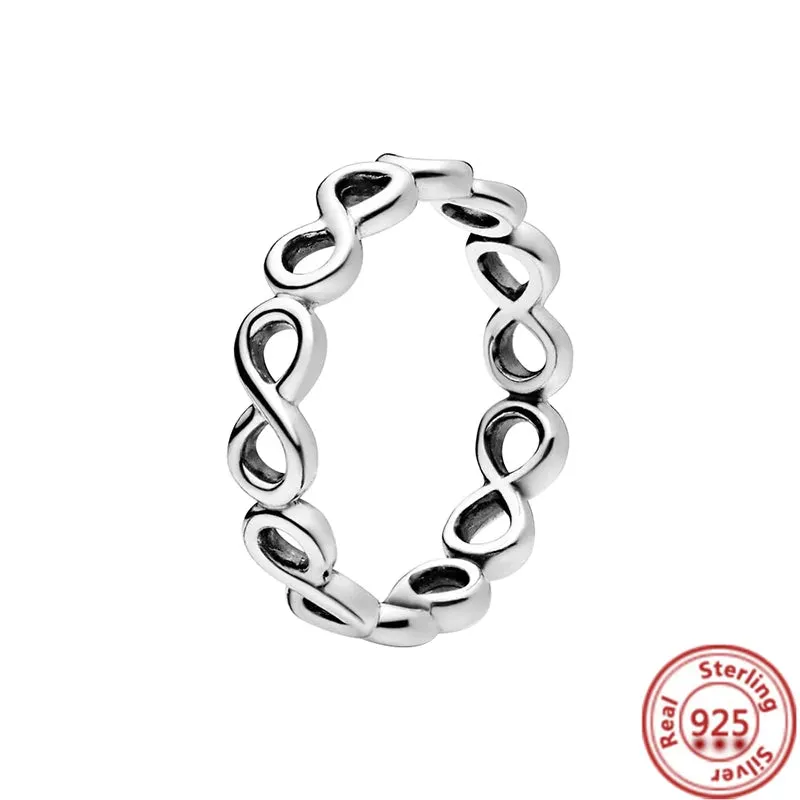 Elegant Sterling Silver No-Tarnish Ring - Waterproof, Hypoallergenic, and Uniquely Designed