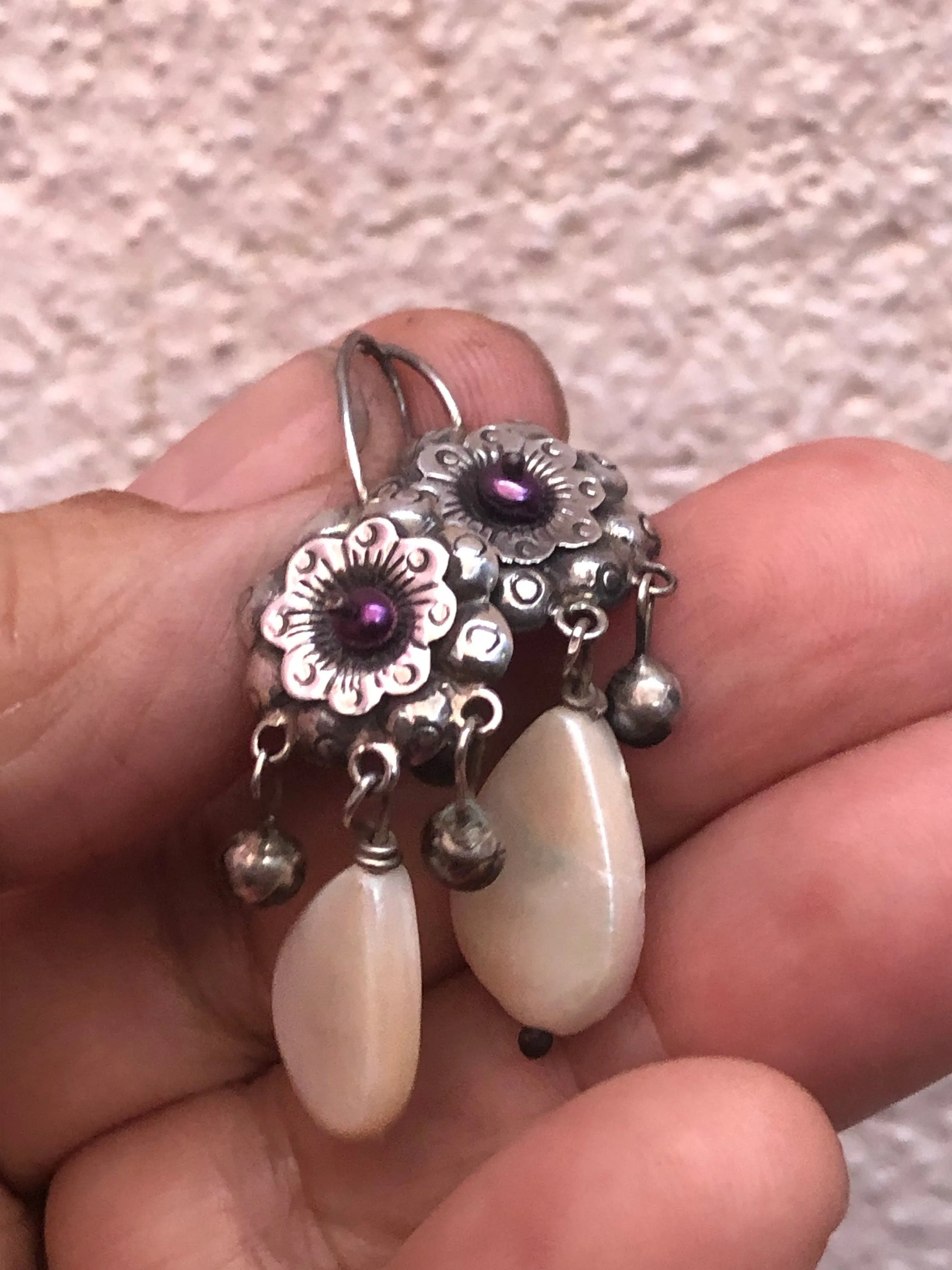 Elena Solow Blue Jaguar Mexican Earrings