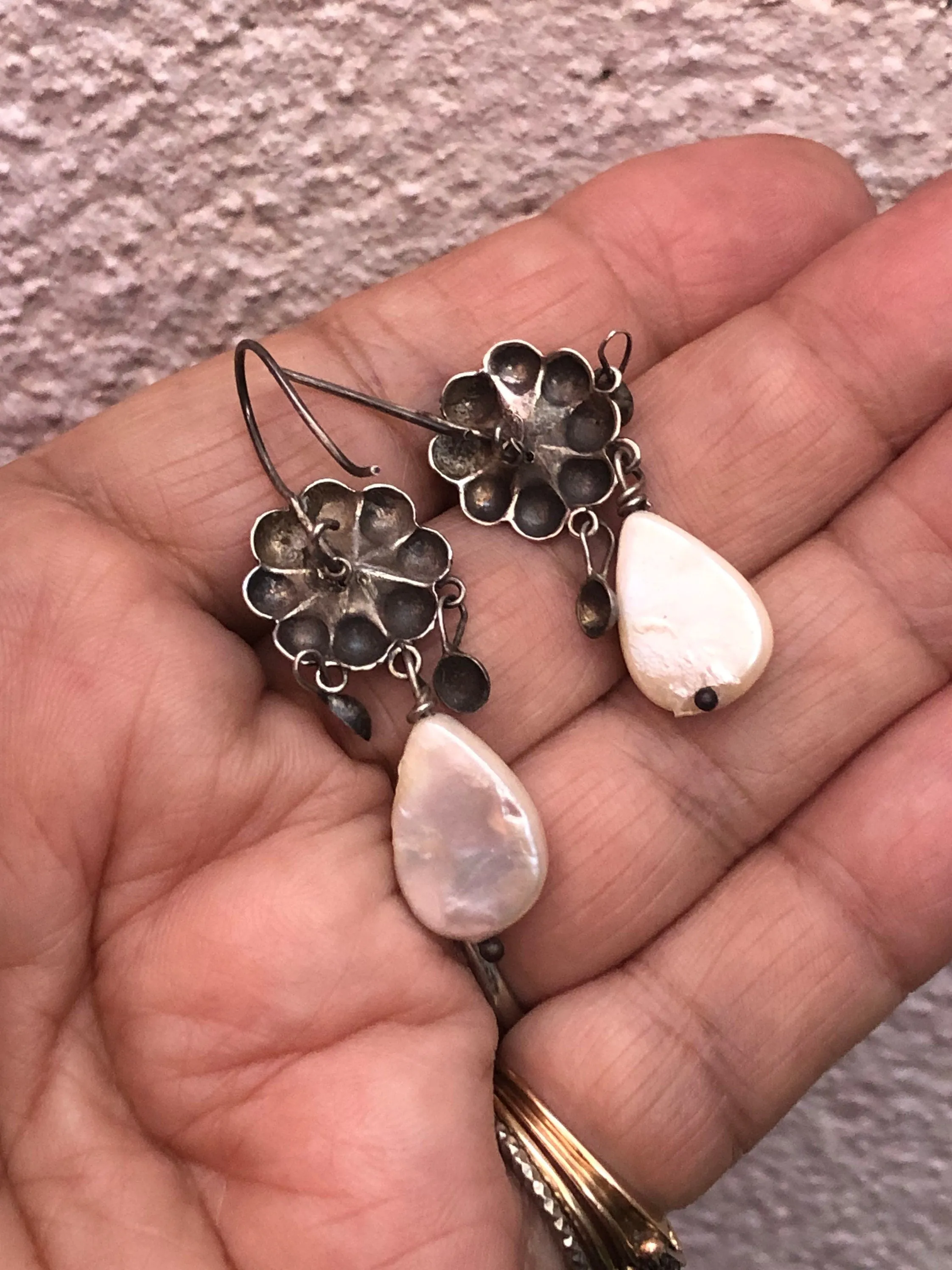 Elena Solow Blue Jaguar Mexican Earrings