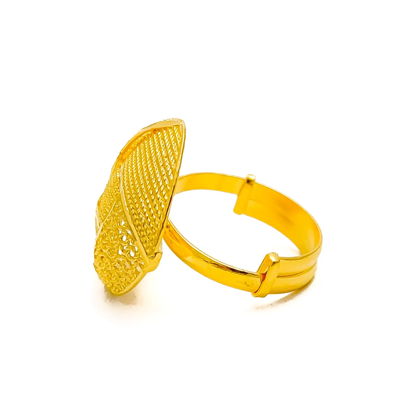 Elevated Lush 22k Gold Semi Statement Ring